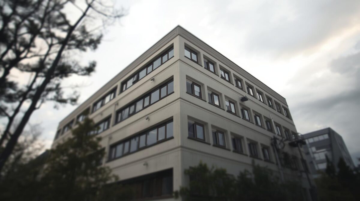 役所の建物の外観